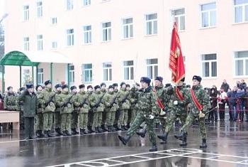 Торжественное принятие присяги военнослужащими учебного центра Института 